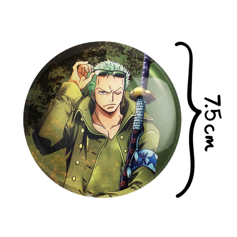 آینه جیبی خندالو مدل رورونا زورو انیمه وان پیس One Piece  کد 11411