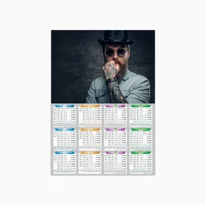 تقویم دیواری سال 1402 طرح آرایشگاه مدل پوستر گلاسه کد b32