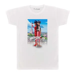 تی شرت بچگانه پرمانه طرح دختر کفشدوزکی کد pmt.5221