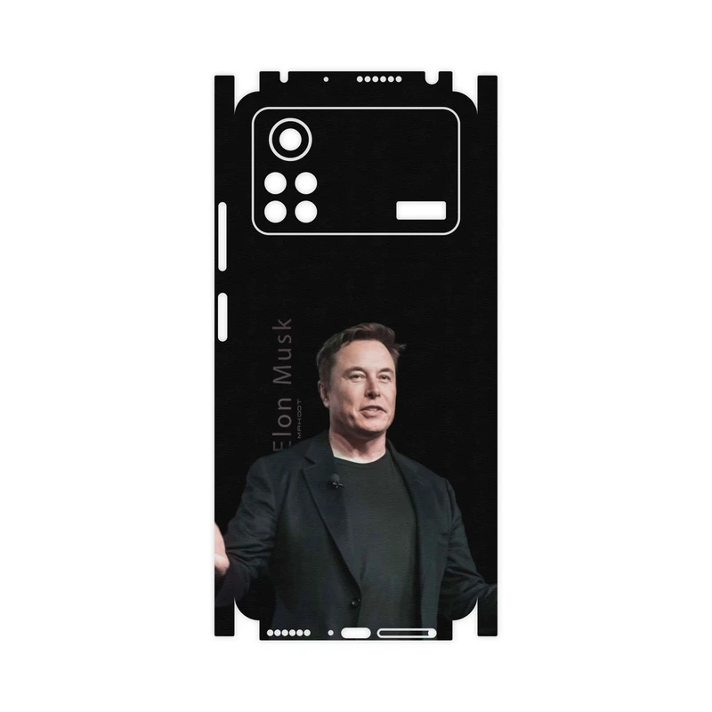 برچسب پوششی ماهوت مدل Elon-Musk-FullSkin مناسب برای گوشی موبایل شیائومی Poco X4 Pro 5G