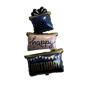 بادکنک فویلی پارتی لند تهران مدل باکس happy birthday کد 1177