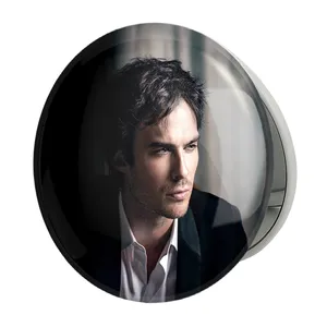 آینه جیبی خندالو طرح دیمون سالواتوره خاطرات یک خون آشام  The Vampire Diaries  مدل تاشو کد 23704 