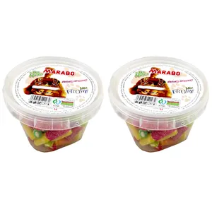 پاستیل شکری ترش میوه ای لقمه مارابو - 180 گرم بسته 2 عددی