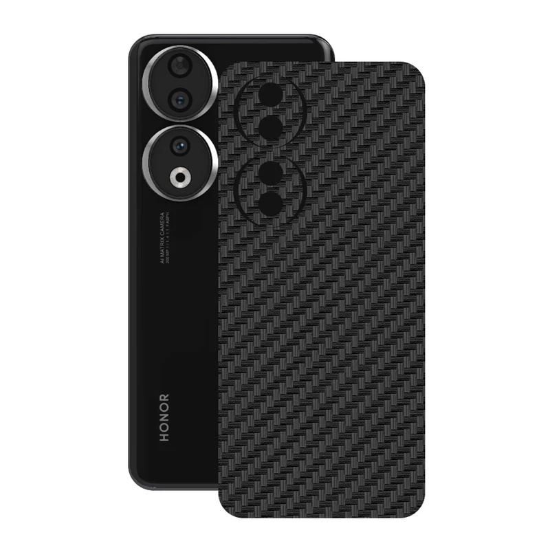 برچسب پوششی ریمکس مدل Carb طرح فیبر کربن مناسب برای گوشی موبایل آنر 90