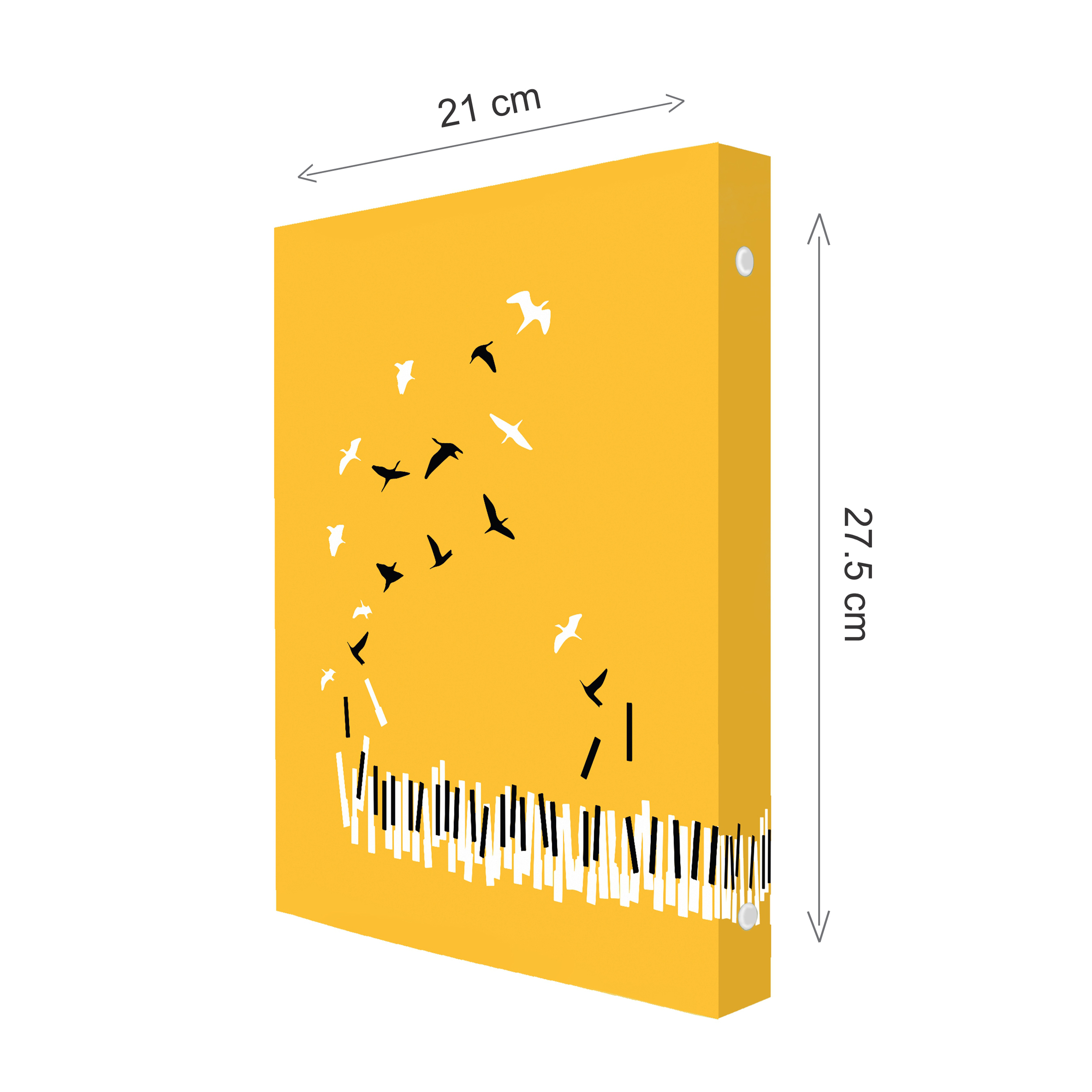 دفتر کلاسوری 100 برگ پدیده نقش مدل 26 حلقه طرح هنر پیانو
