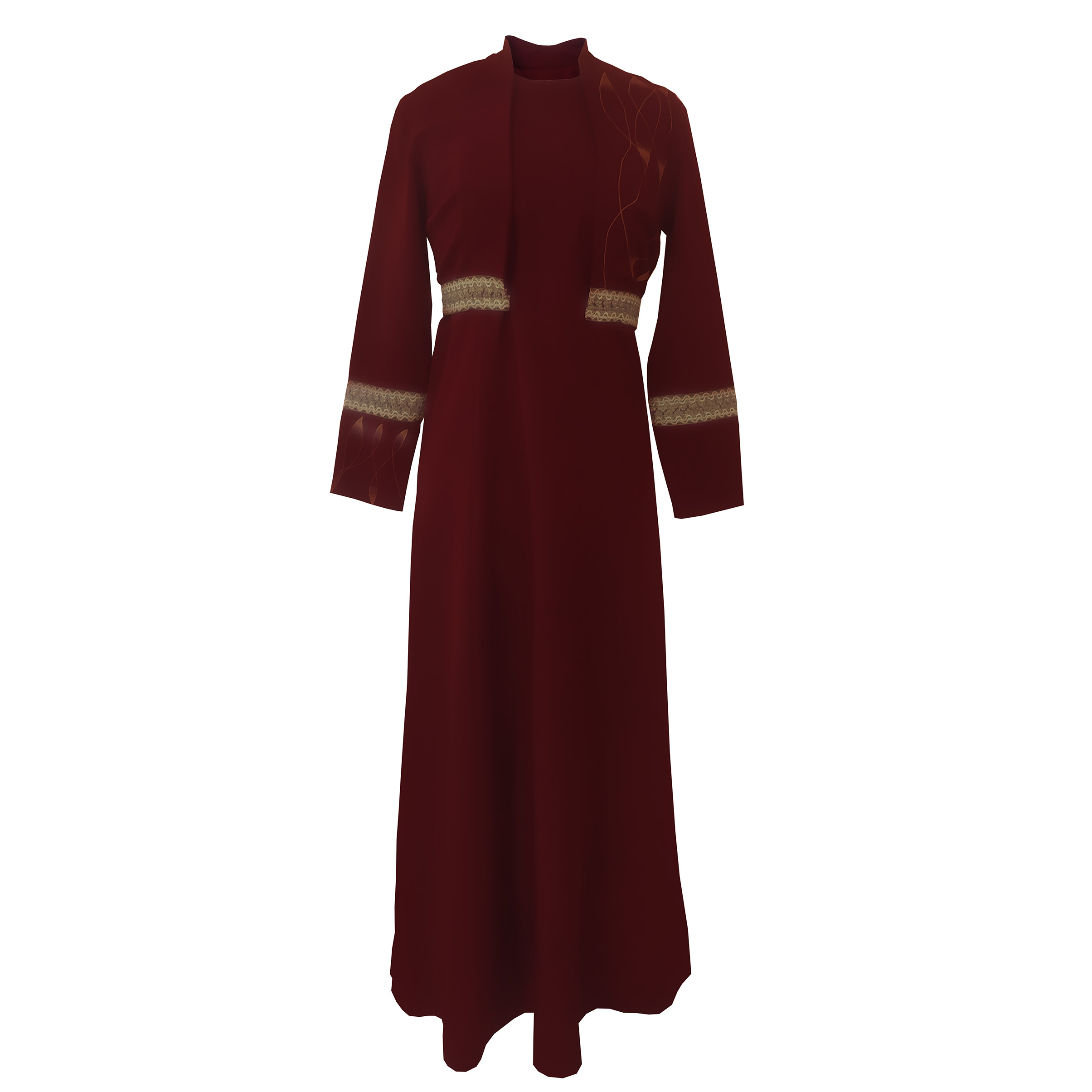 ست رویه و سارافون زنانه مدل هیوا رنگ زرشکی
