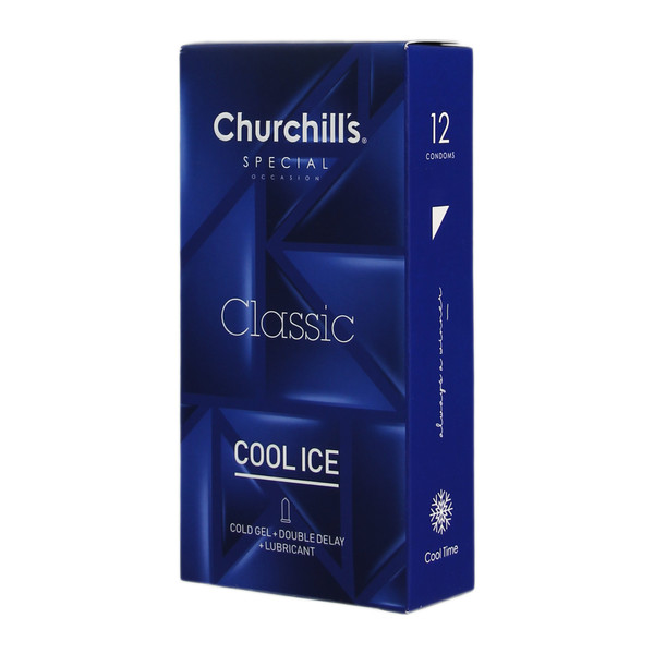 کاندوم چرچیلز مدل Cool Ice بسته 12 عددی