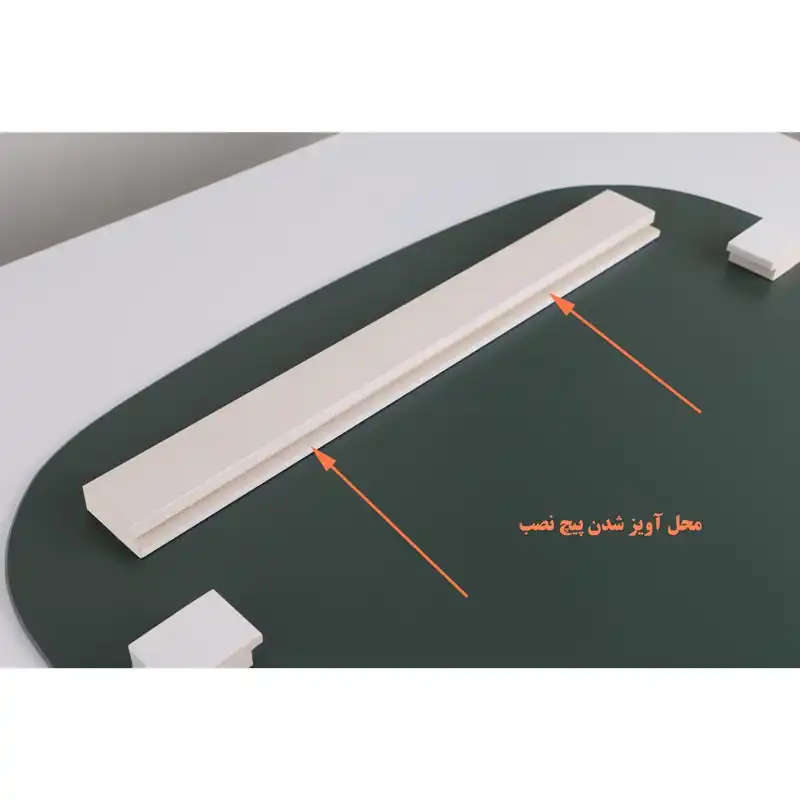 ست کابینت و روشویی دلفین مدل Znd-R24-W به همراه آینه و باکس