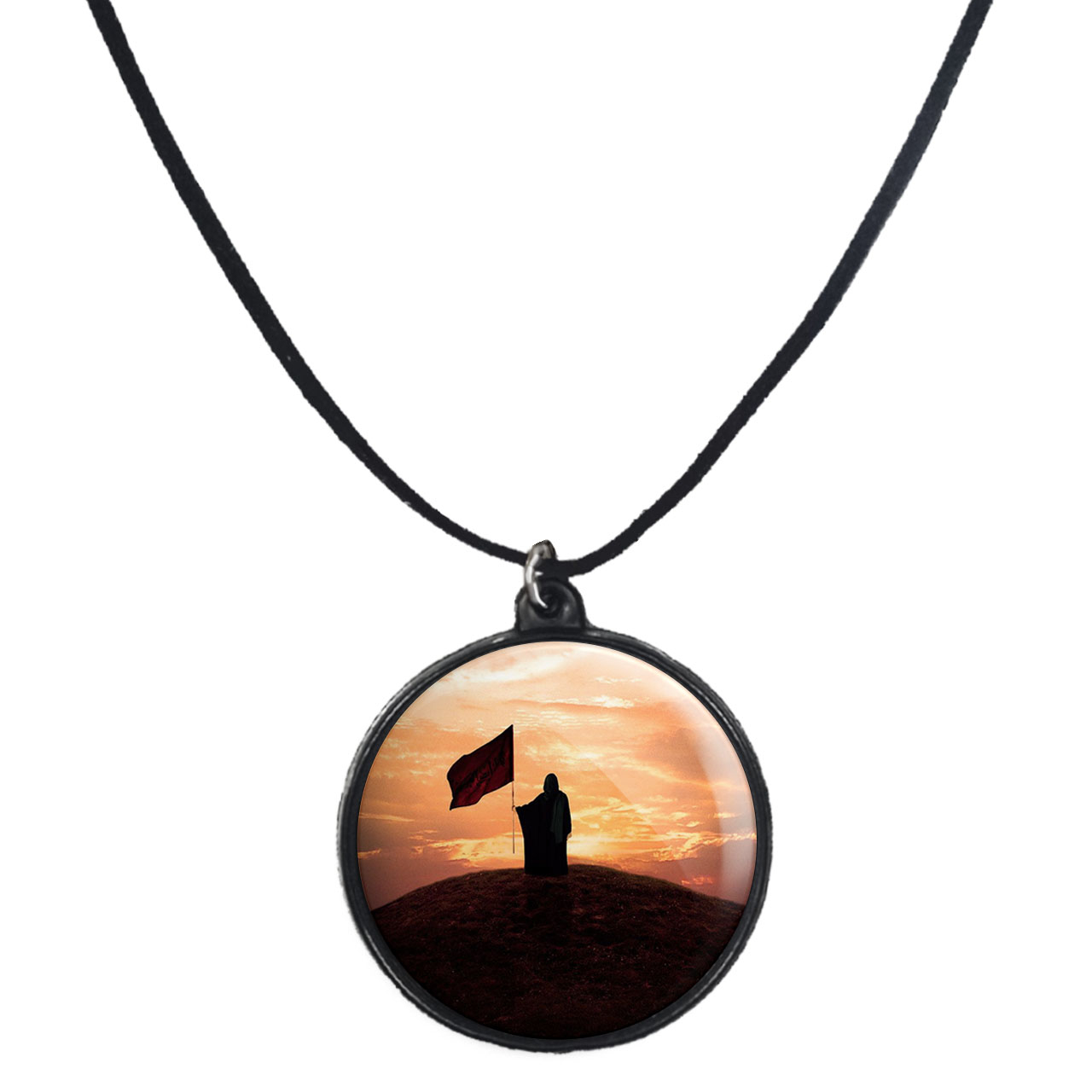 گردنبند پرمانه طرح امام زمان کد pmb.23642 مدل دو طرفه