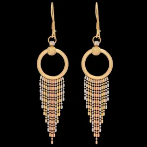 گوشواره طلا 18 عیار زنانه طلای مستجابی کد 07