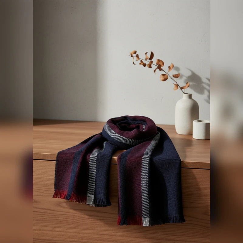 عکس شماره 9 : شال گردن مردانه دفکتو مدل اکریلیک def 154