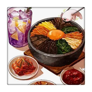 کاشی طرح غذا کره ای کد 1003729