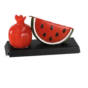 شمع مدل  هندوانه و انار طرح یلدا کد 7007