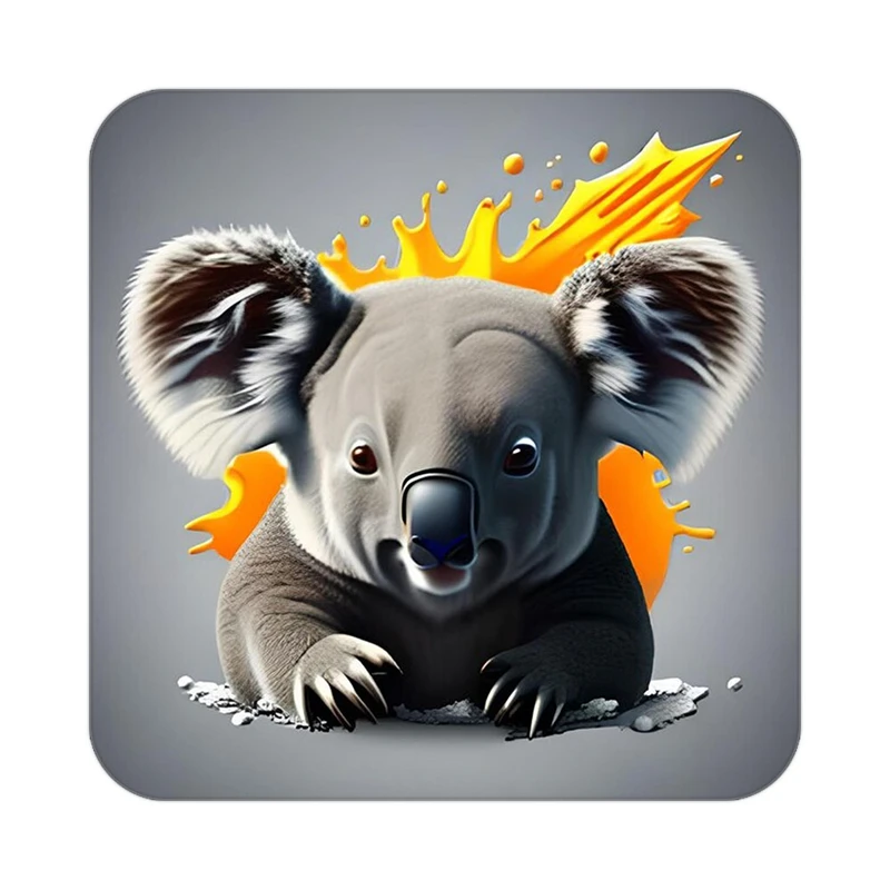 زیر لیوانی کاکتی طرح حیوانات کارتونی مدل mp28644