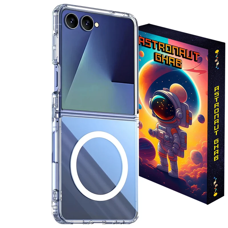 کاور استرونات قاب مدل مگ سیف طرح Super مناسب برای گوشی موبایل سامسونگ Galaxy Z Flip7