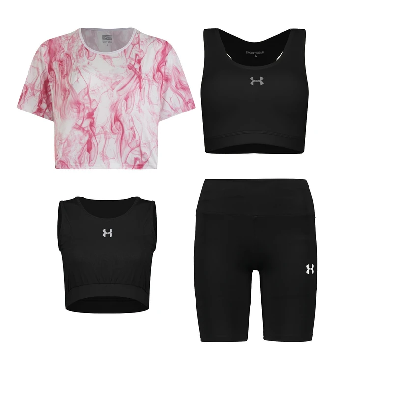 ست چهار تکه لباس ورزشی زنانه مدل 1801-56-69-64