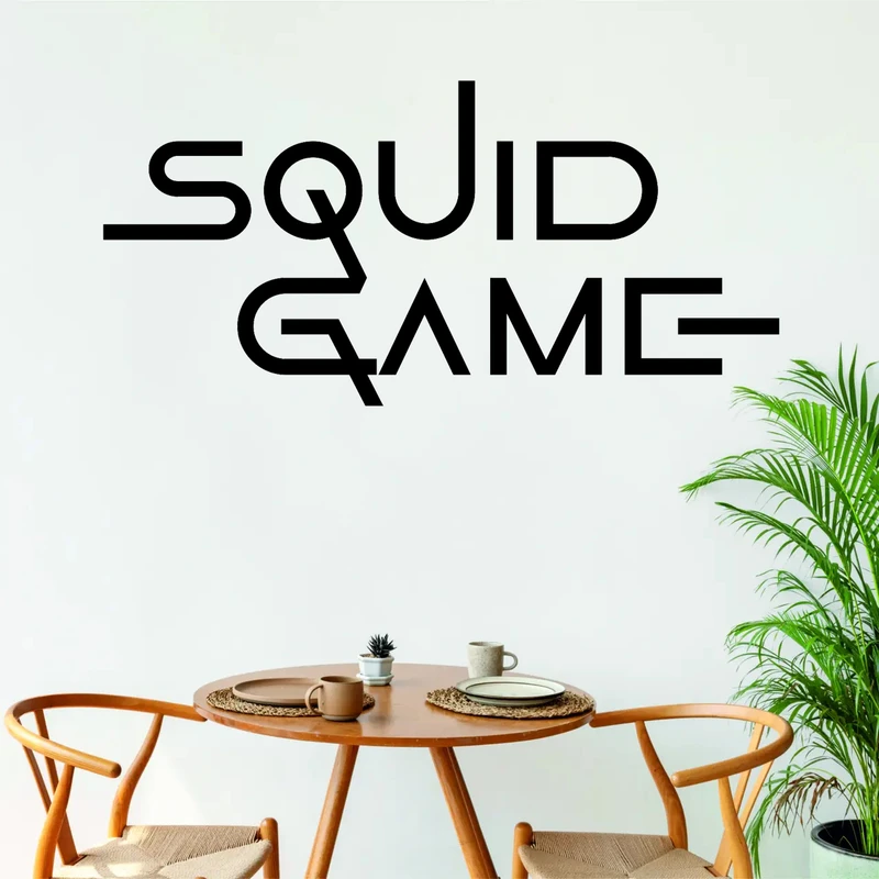 استیکر مدل چوبی بازی Squid Game کد T651 مجموعه 9 عددی