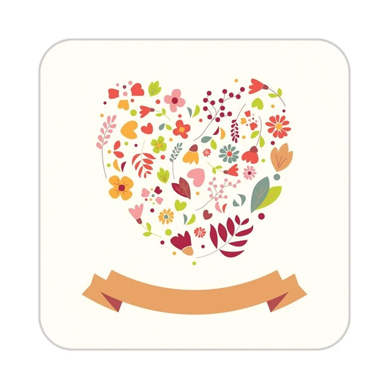 زیر لیوانی کاکتی طرح عاشقانه مدل mp37502