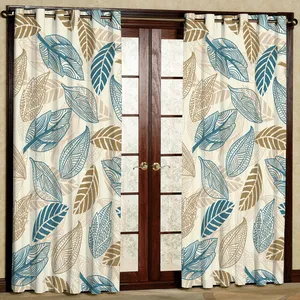 پرده مدل برگ هازان پانچی کد 4491 سایز 140x200 سانتی متر