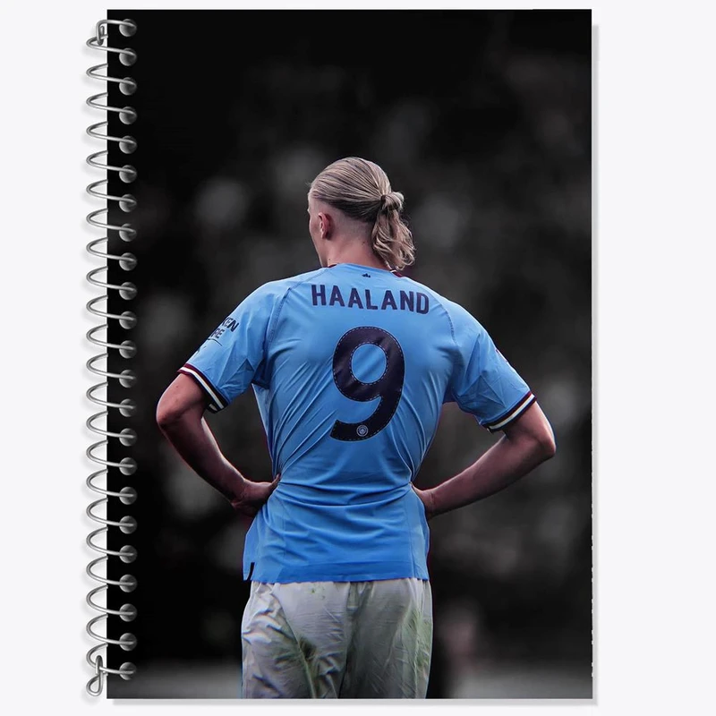 دفتر لغت 50 برگ خندالو مدل ارلینگ هالند Erling Haaland کد 28612