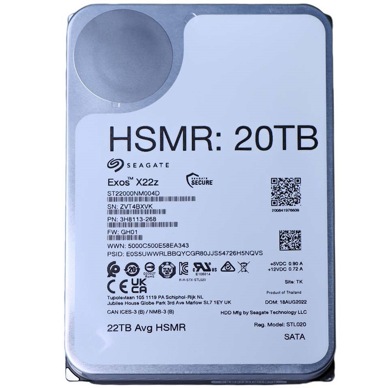 هارد دیسک اینترنال سیگیت مدل ST22000NM004D HSMR ظرفیت 20 ترابایت
