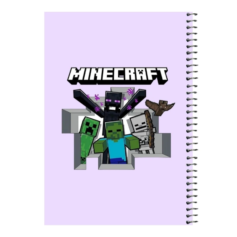 دفتر مشق 80 برگ اس جی مدل ماینکرفت کد۲   