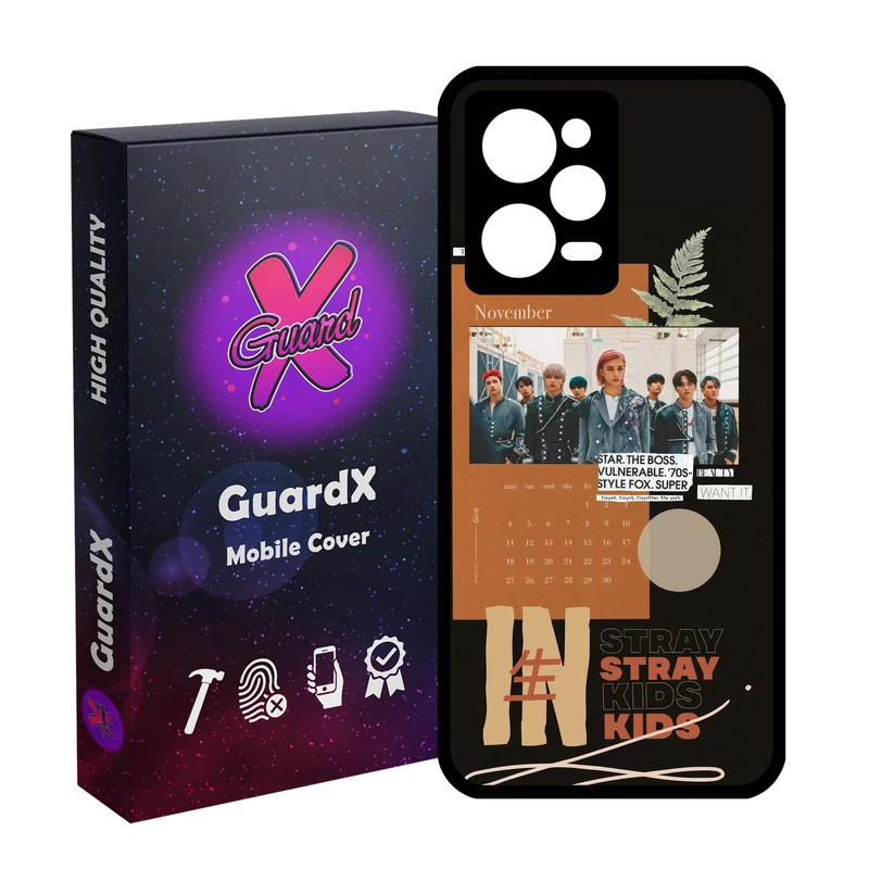 کاور گارد ایکس طرح Stray Kids مدل Glass10688 مناسب برای گوشی موبایل شیائومی Redmi Note 12 Pro 5G/Poco X5 Pro 5G/Note 12 Pro Pro speed
