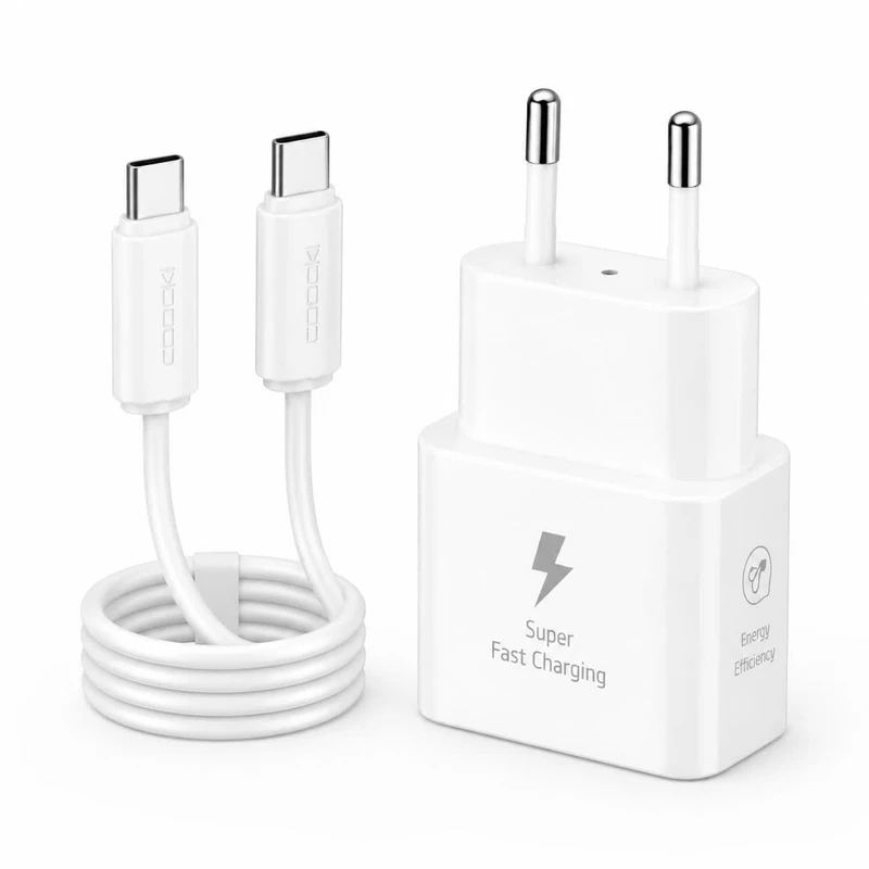 شارژر دیواری 25 وات توکی مدل A73 به همراه کابل USB-C 