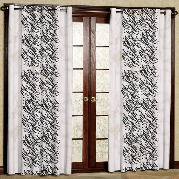 پرده مدل چاپی هازان پانچی کد 182 سایز 280x140 سانتی متر