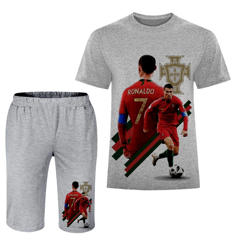 ست تی شرت و شلوارک مردانه مدل رونالدو A259