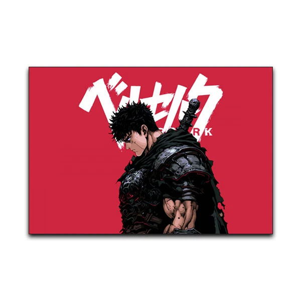 تابلو شاسی گوفی مدل گاتز جنگجو انیمه و کارتون ژاپنی طرح Guts کد RD36