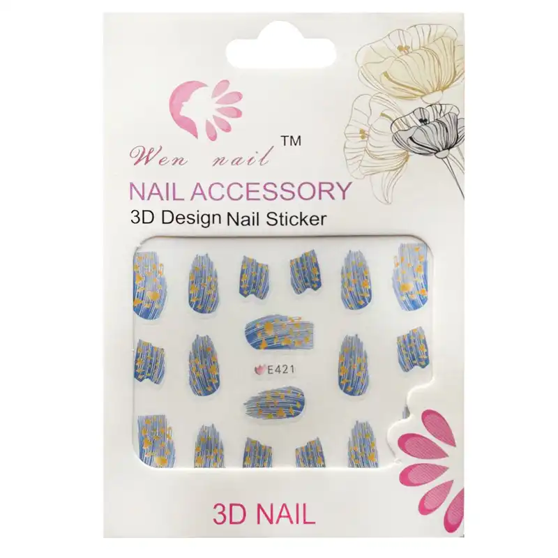 برچسب لنز ناخن مدل E-421