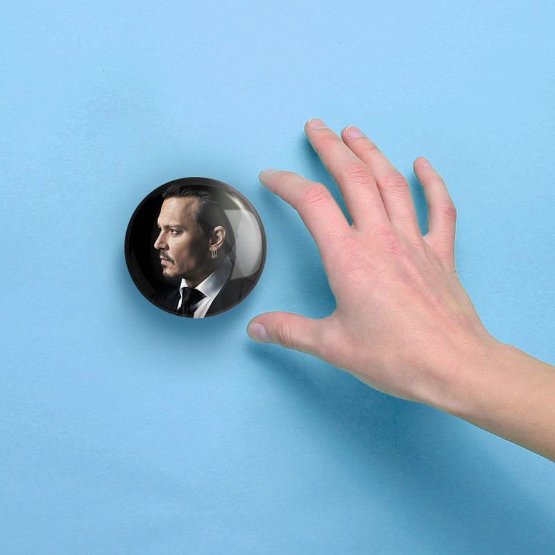 آینه جیبی خندالو مدل جانی دپ Johnny Depp  کد 3295