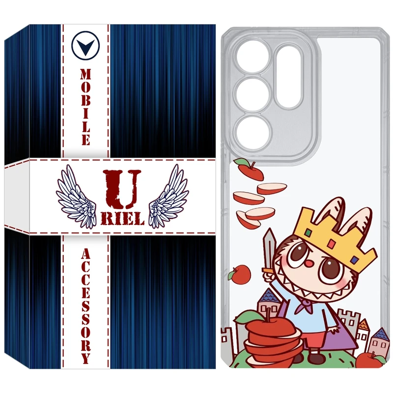 کاور یوریل قاب مدل Clear کد 115 طرح لبوبو Labubu مناسب برای گوشی موبایل سامسونگ Galaxy S25 Ultra