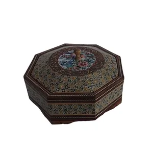 شکلات خوری خاتم کاری مدل هشت گوش کد 138
