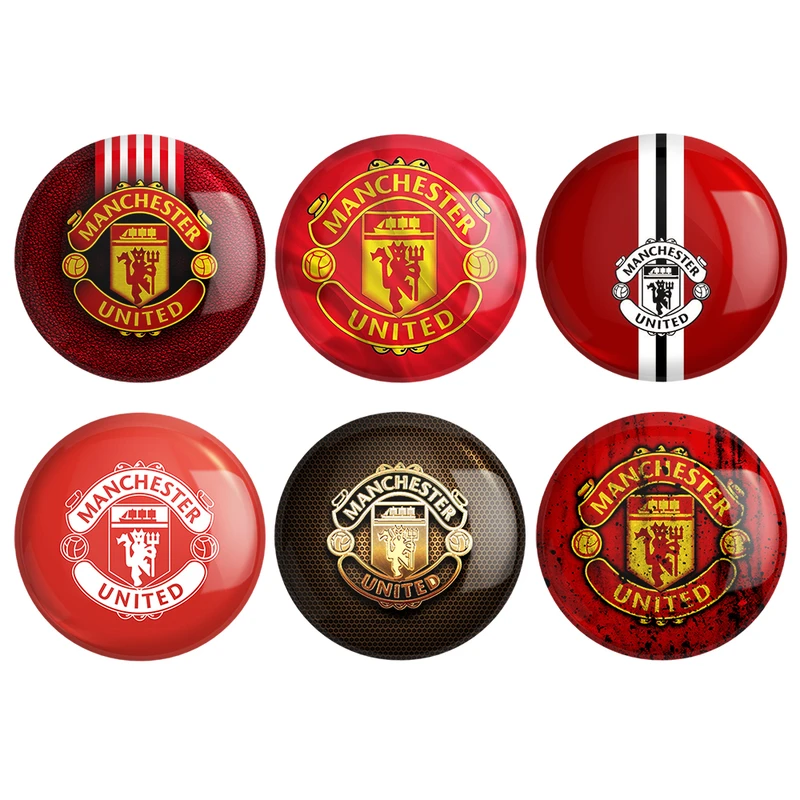 مگنت خندالو طرح باشگاه منچستر یونایتد Manchester United کد 1707A مجموعه 6 عددی