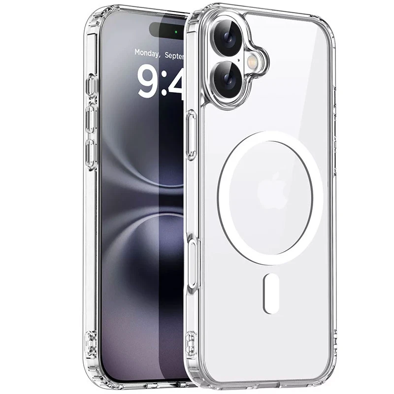 کاور مسیر مدل Clear Magnetic Magsafe مناسب برای گوشی موبایل اپل Iphone 16 Plus
