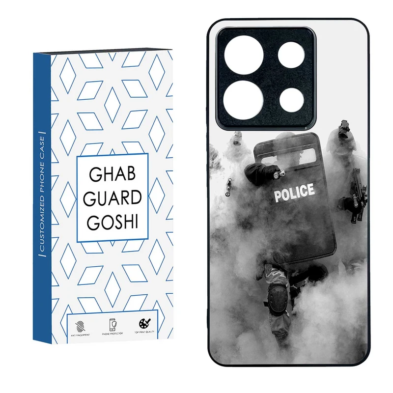 کاور قاب گارد گوشی طرح police کد TPU-136 مناسب برای گوشی موبایل شیائومی REDMI NOTE 13 PRO 5G