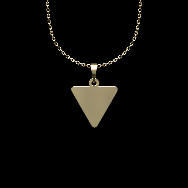 گردنبند طلا 18 عیار زنانه مدوپد مدل مثلث کد II2-1-1170