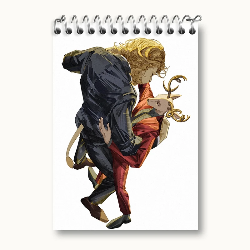 دفتر یادداشت 50 برگ خندالو مدل لوییس و ایبوکی انیمه بیستارز کد 33449