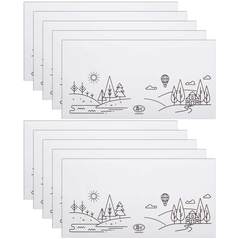 پاکت انتشارات سیبان مدل Nature مجموعه 10 عددی
