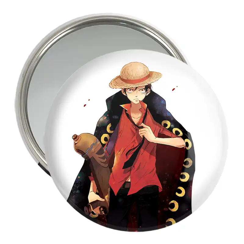 آینه جیبی خندالو مدل لوفی انیمه وان پیس One Piece  کد 17255