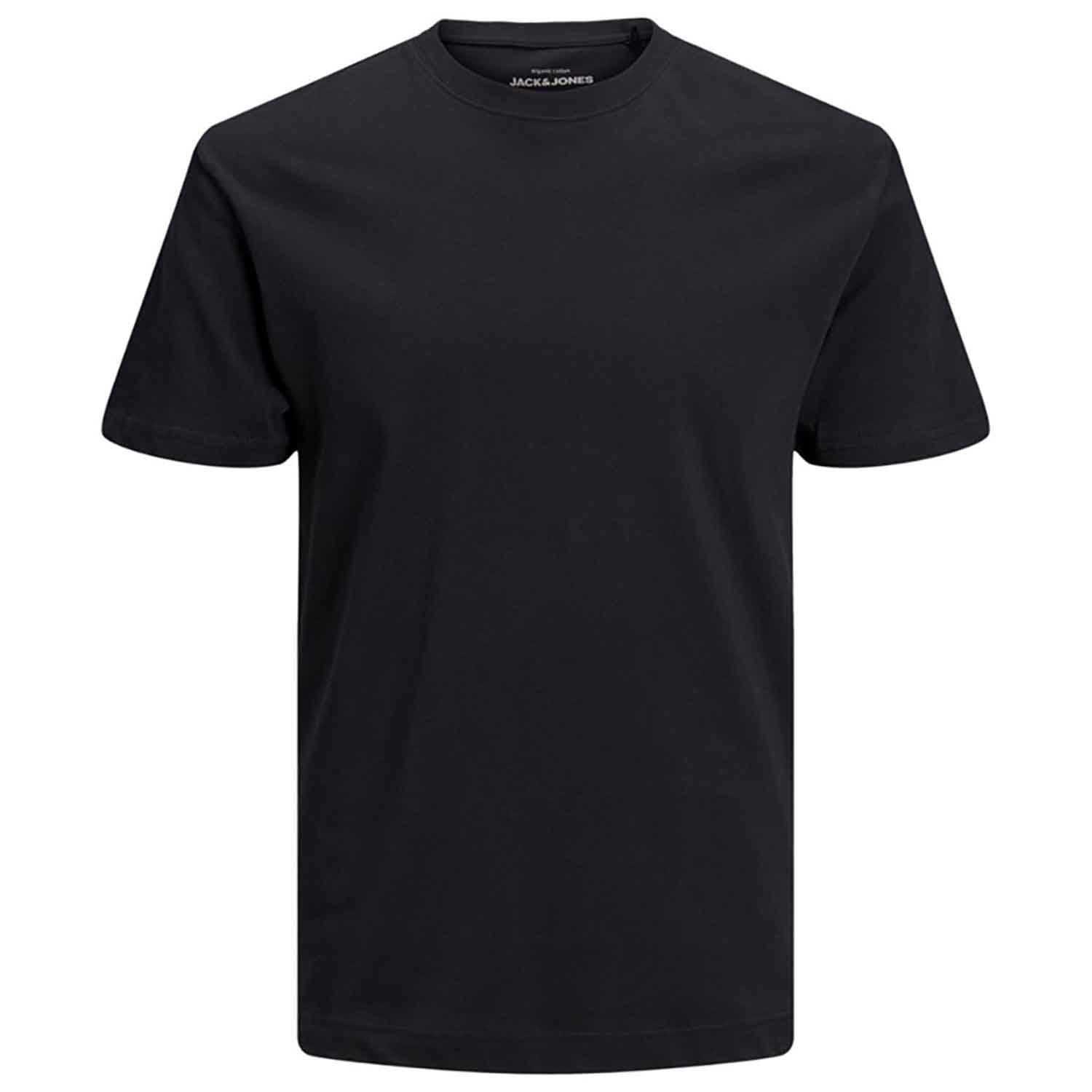 تی شرت آستین کوتاه مردانه جک اند جونز مدل ساده کد LIAM12165260 رنگ مشکی