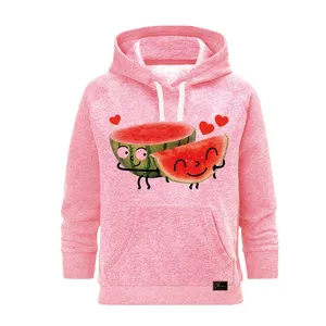 هودی زنانه مدل هندوانه یلدا کد J14 رنگ صورتی