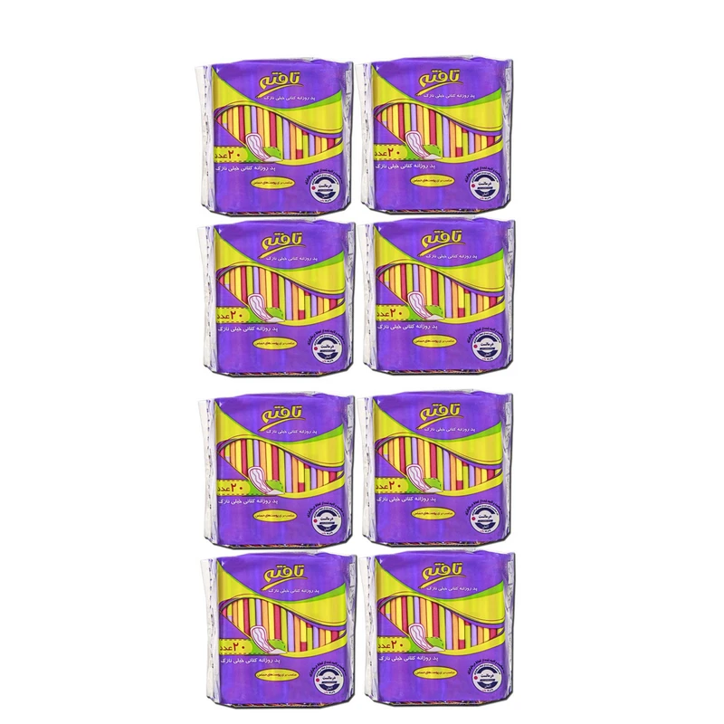پد روزانه تافته مدل ultra thin مجموعه 8 عددی