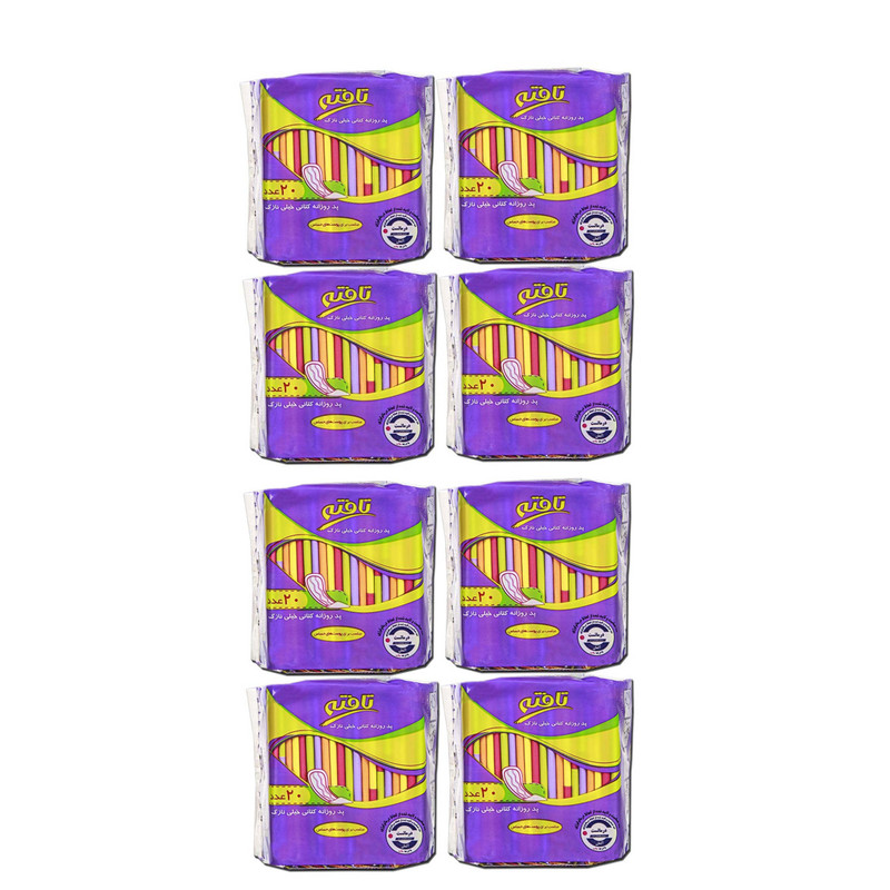 پد روزانه تافته مدل ultra thin مجموعه 8 عددی پد روزانه تافته مدل ultra thin مجموعه 8 عددی
