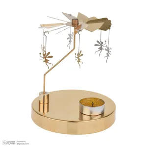 شمعدان لوکس سازه طرح قو چرخان مناسب برای شمع وارمر