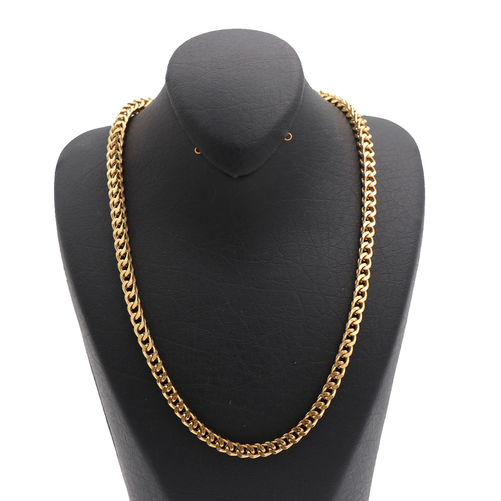 زنجیر مردانه مدل خوشه ای مربعی کد 21435