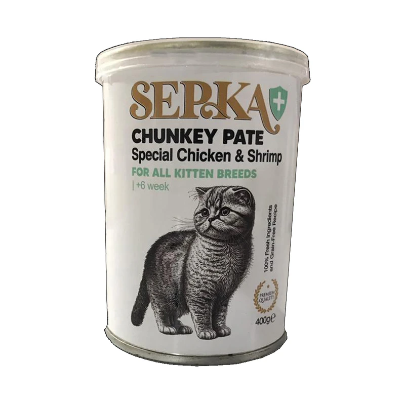 کنسرو غذای گربه بالغ سپکا پلاس مدل chicken chunkey طعم مرغ وزن 400 گرم