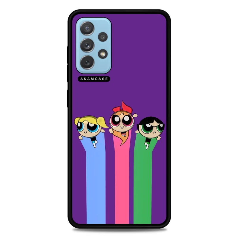 کاور آکام مدل AMCWSGA72-POWERPUFF GIRLS-13 مناسب برای گوشی موبایل سامسونگ Galaxy A72